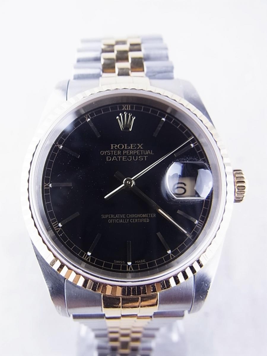 ロレックス デイトジャスト 16233 文字盤