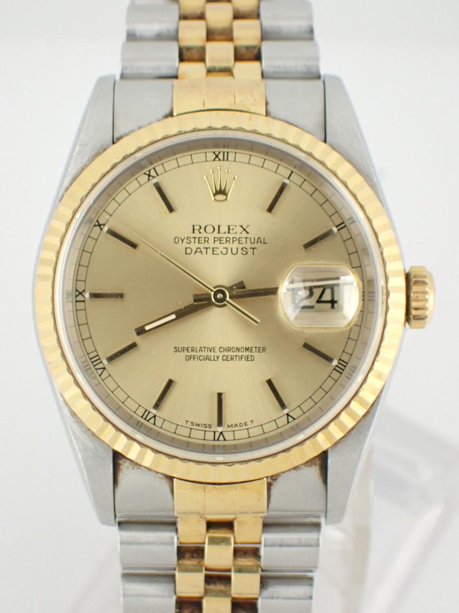 ロレックス デイトジャスト 16233 文字盤