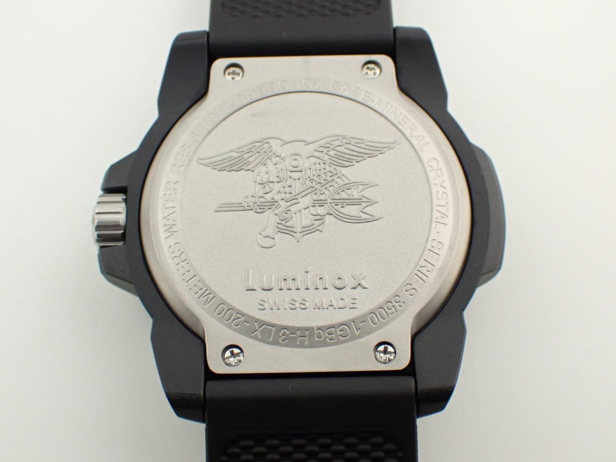 ルミノックス リミテッド 3501REDHAND 裏ぶた