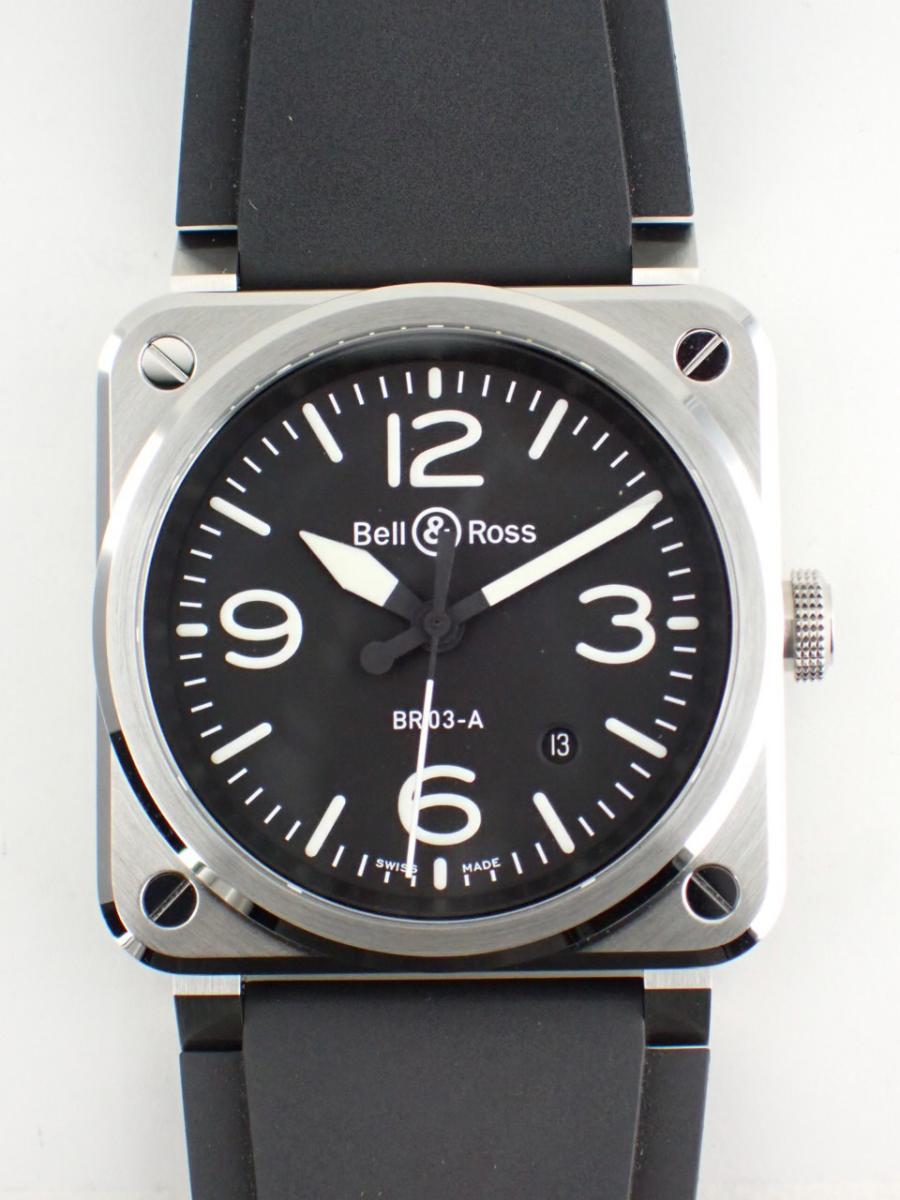 ベル＆ロス BR-03 BR03A-BL-ST/SRB 文字盤