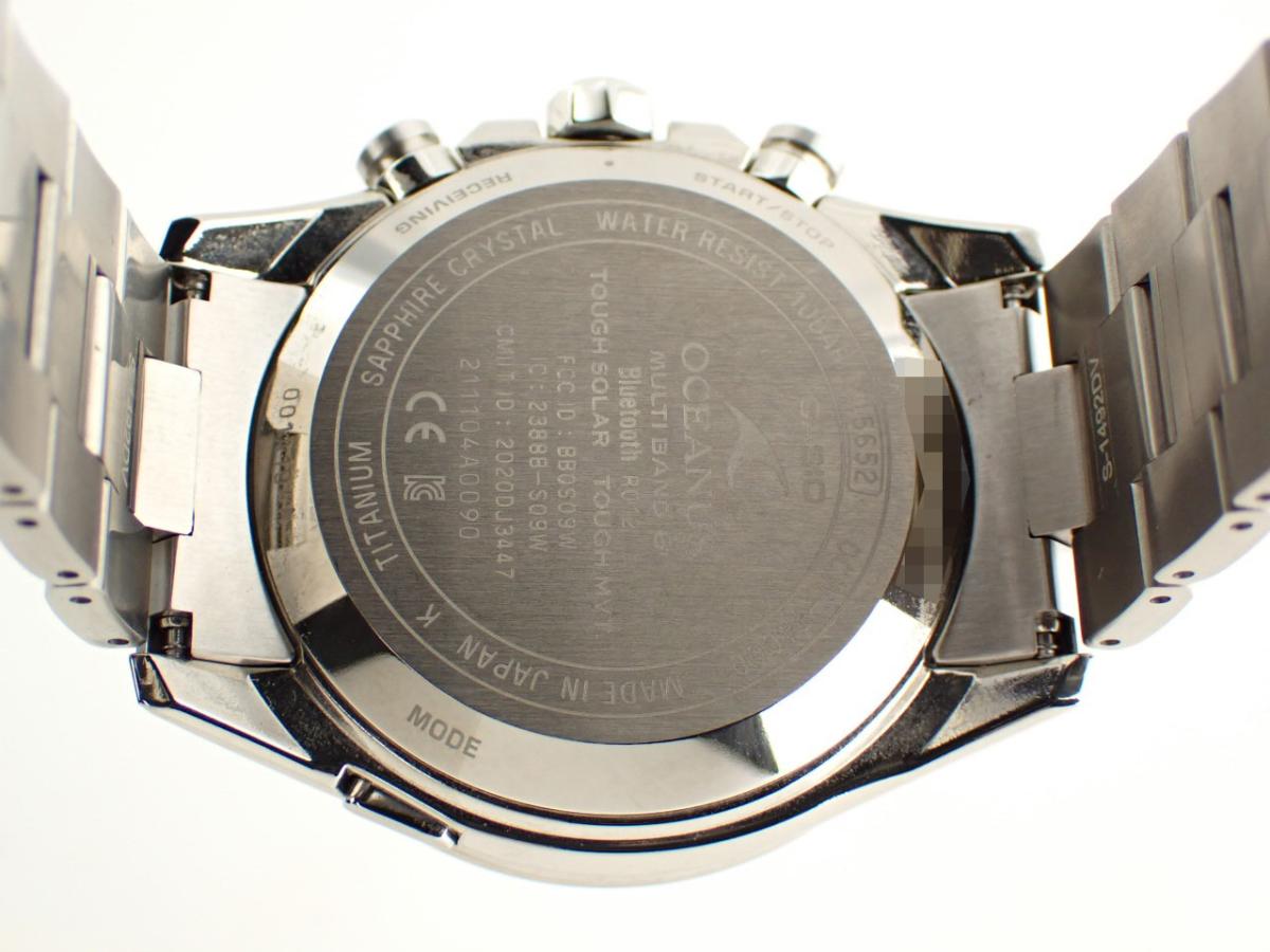 カシオ オシアナス OCW-T4000-1AJF 裏ぶた
