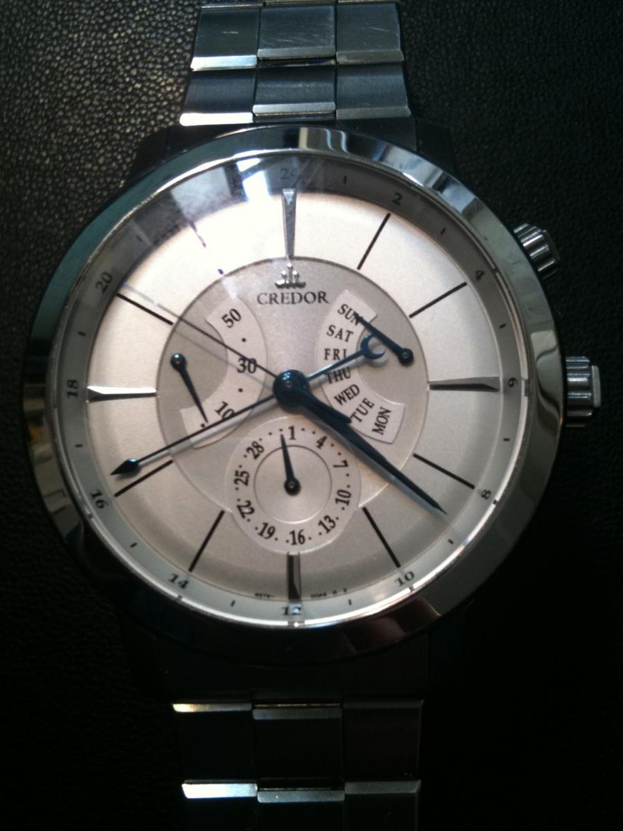 クレドール ノード GCBT993 NODE GCBT99、デイデイト 自動巻き（手巻き付き）腕時計　パワーリザーブ (中古)高価買取事例