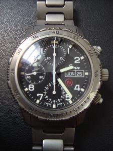 ジン インストゥルメントクロノグラフ103 103.TI.AR.UTC 使用感のある中古品