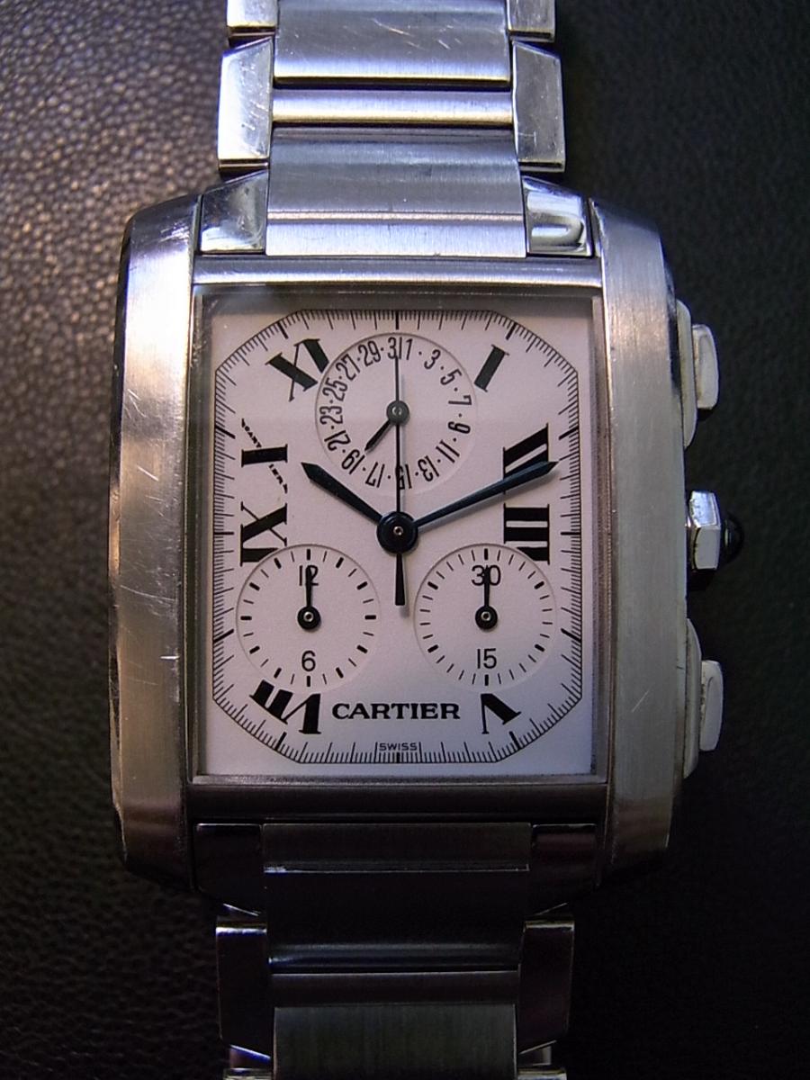 カルティエ タンク W51001Q3 LM クロノリフレックス クオーツ式腕時計、シルバー(中古)高価買取事例