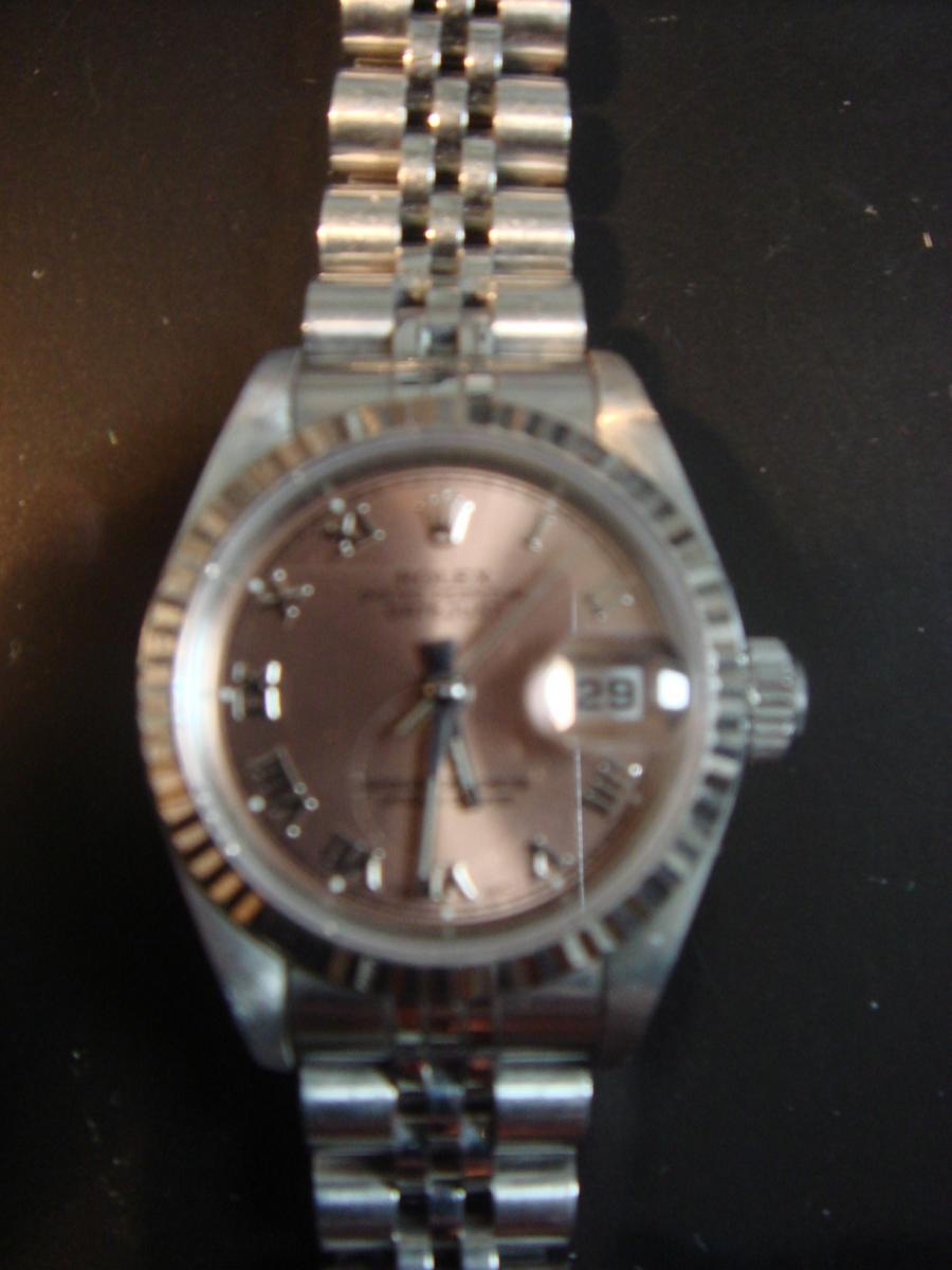 ロレックス デイトジャスト 69174 ピンク レディース自動巻き(中古)