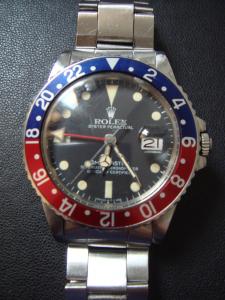 ロレックス GMTマスター1 1675 中古 時計本体のみ、交換時の文字盤あり