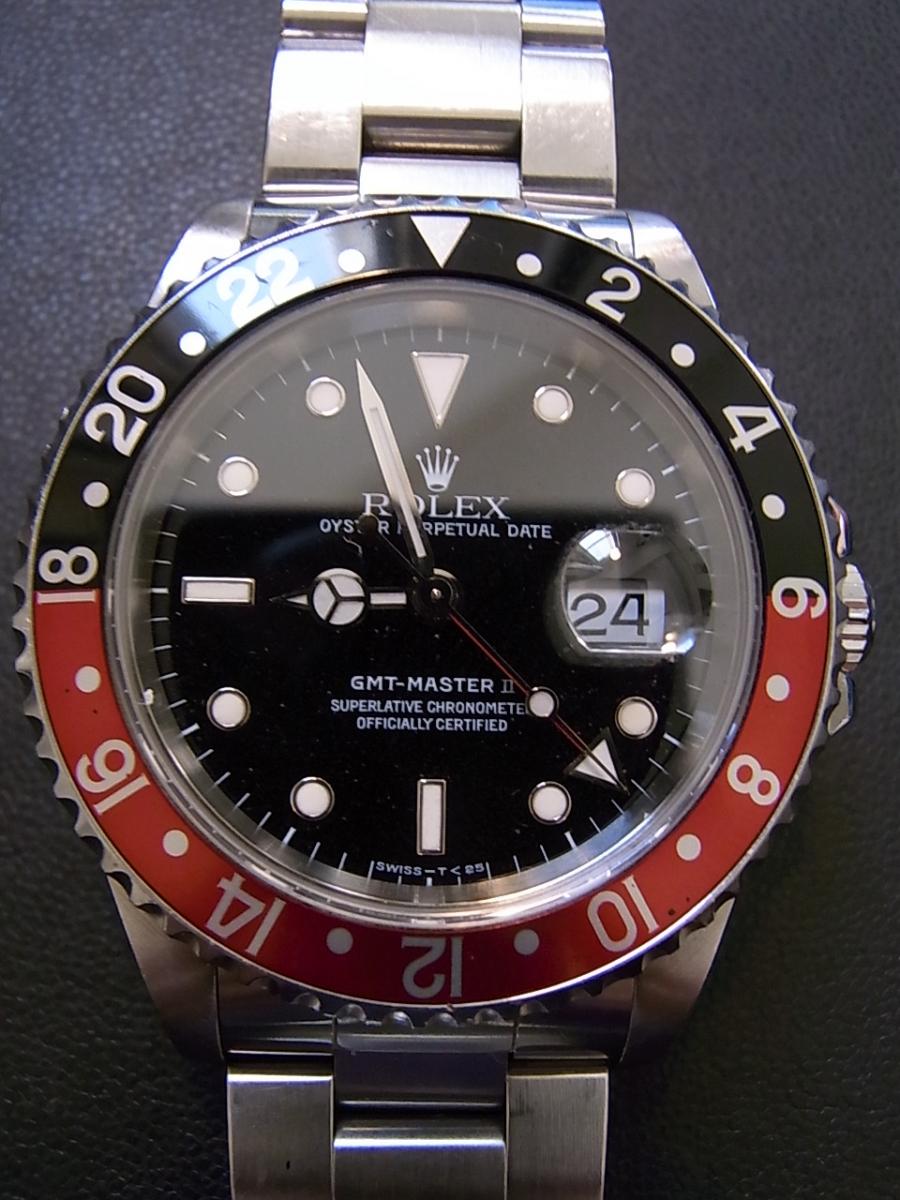 ロレックス GMTマスター2 16710 ブラックトリチウム文字盤　デイト表示　GMT針 U番シリアル(1997年頃製造)(中古)高価買取事例
