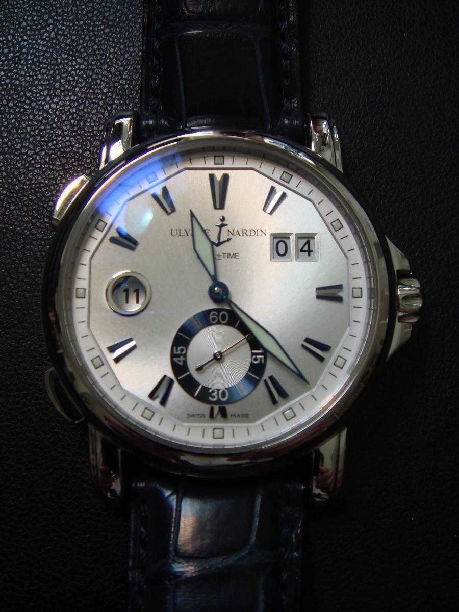 ユリスナルダン デュアルタイム 243-55-7/91 2タイムゾーン常時   (未使用に近い、綺麗な中古品)