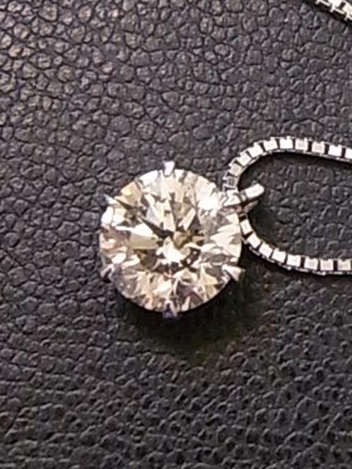 ジュエリー ネックレス ダイヤモンド 1カラットダイヤモンドネックレス 1カラットダイヤモンド、ＰＴ(中古ダイヤモンドネックレス)高価買取事例