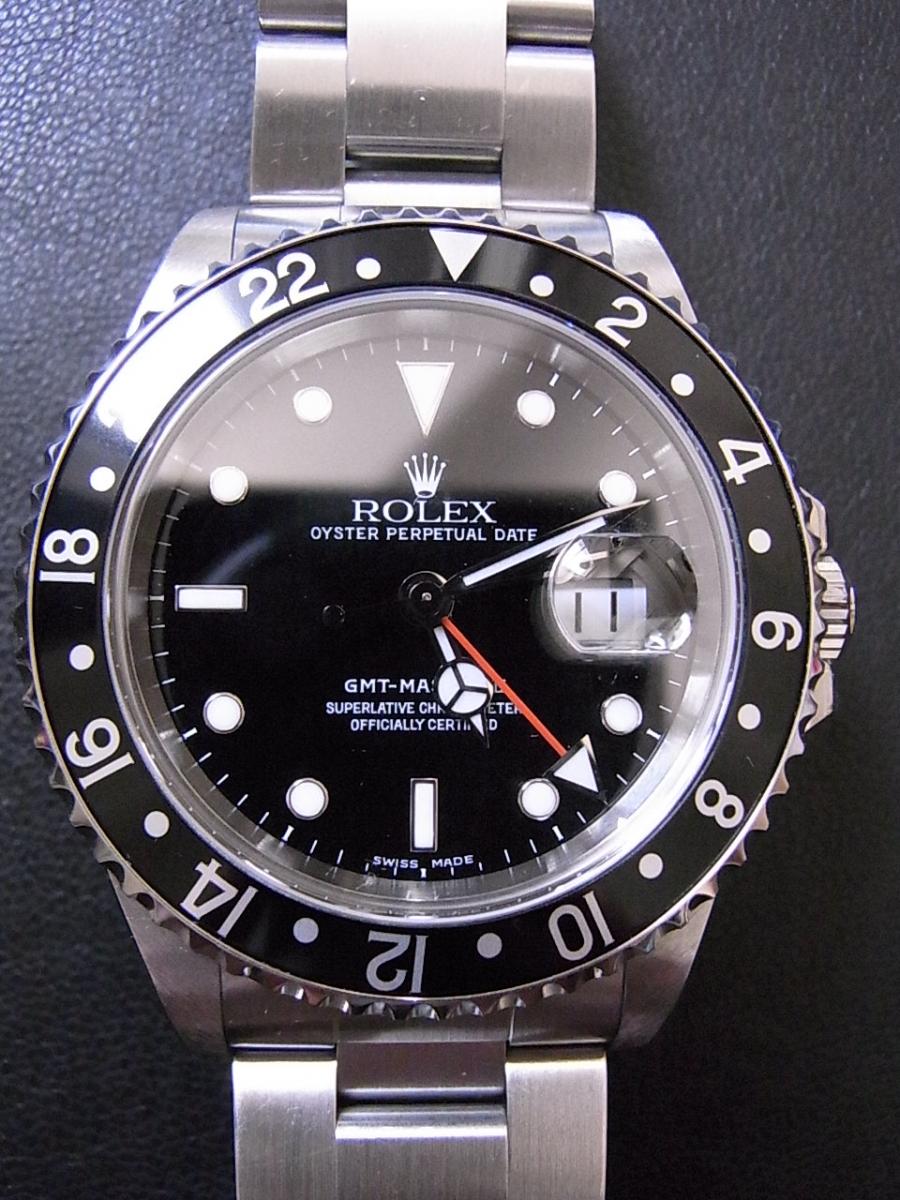 ロレックス GMTマスター2 16710 ブラックスーパールミノバ文字盤　デイト表示　GMT機能 A品番シリアル(1998年から1999年頃製造) 　(中古品)高価買取事例