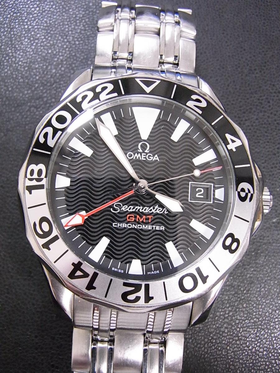 オメガ シーマスター 2534.50 ブラックバー文字盤　日付表示　GMT針 GMT 50周年記念モデル(中古)高価買取事例