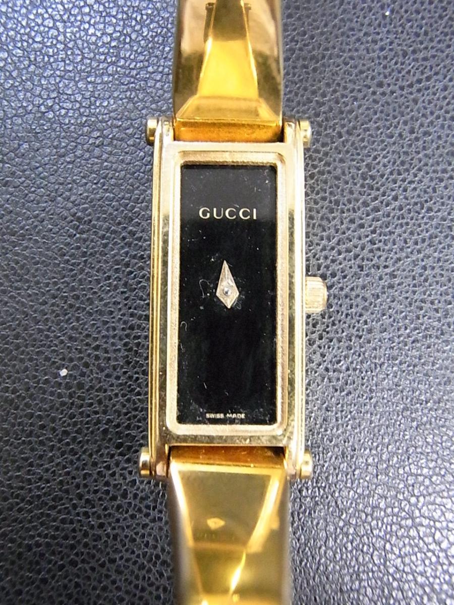 グッチ アンティーク クォーツ 黒文字盤 GQ1500 ゴールドカラー(中古)高価買取事例