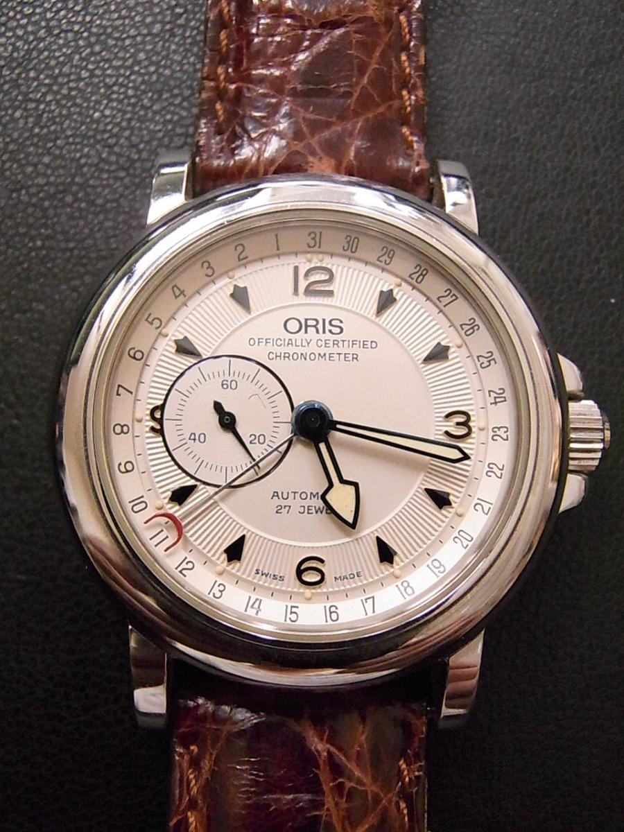 安い国産【レア】orisオリス ムーンフェイズ自動巻きref7433ケース付 時計