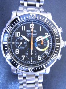 ゼニス レインボー 02_0480_405-24 中古 ゼニス正規店発行保証書、箱（経年劣化有）