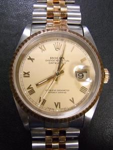 ロレックス デイトジャスト 69173 使用感のある中古 日本ロレックス正規店箱・保証書有