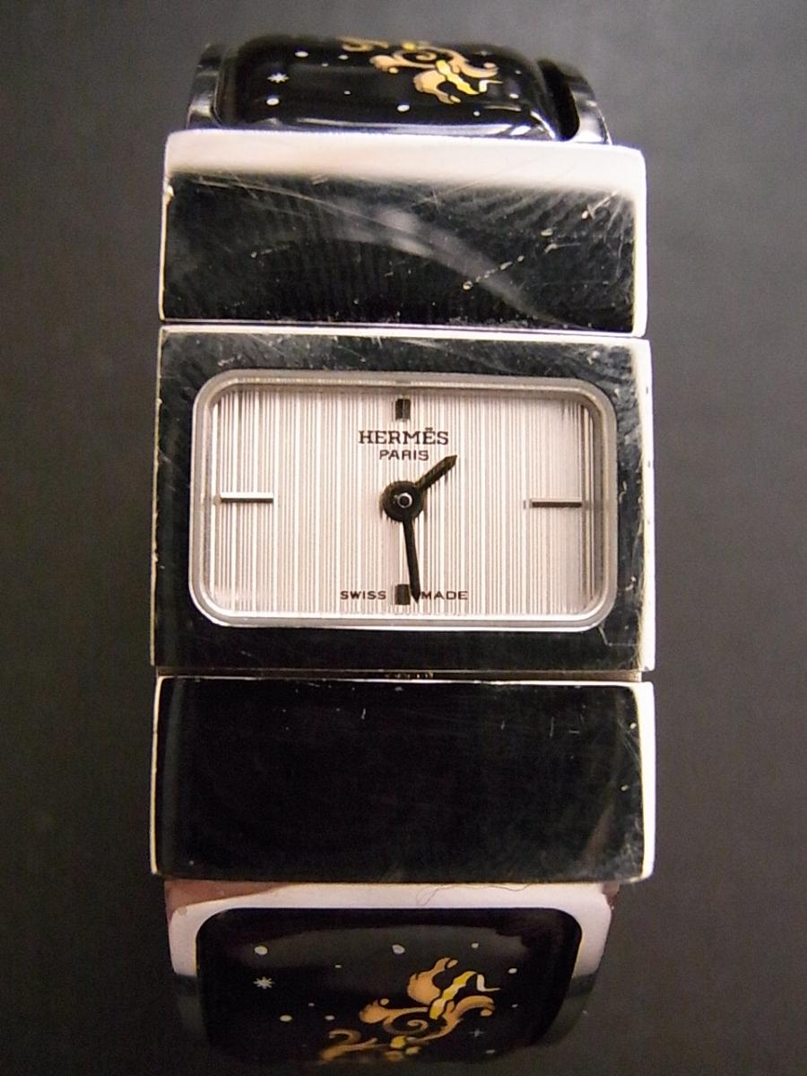 エルメス ロケ L01.210 バングルウォッチ ブレスタイプ、クオーツ式腕時計(電池切れ中古)高価買取事例