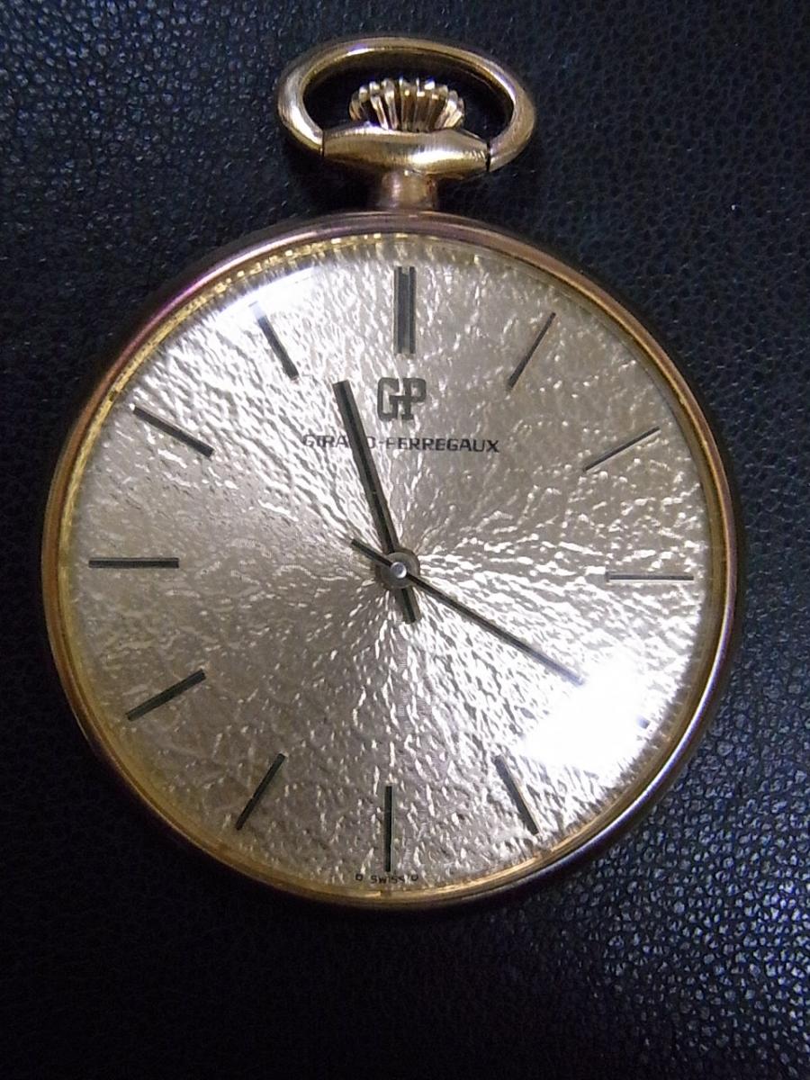 ジラールペルゴ アンティーク 手巻き カーペットダイヤル 懐中時計 自動巻き、懐中時計、(時代を感じさせるジラールペルゴ懐中時計)高価買取事例