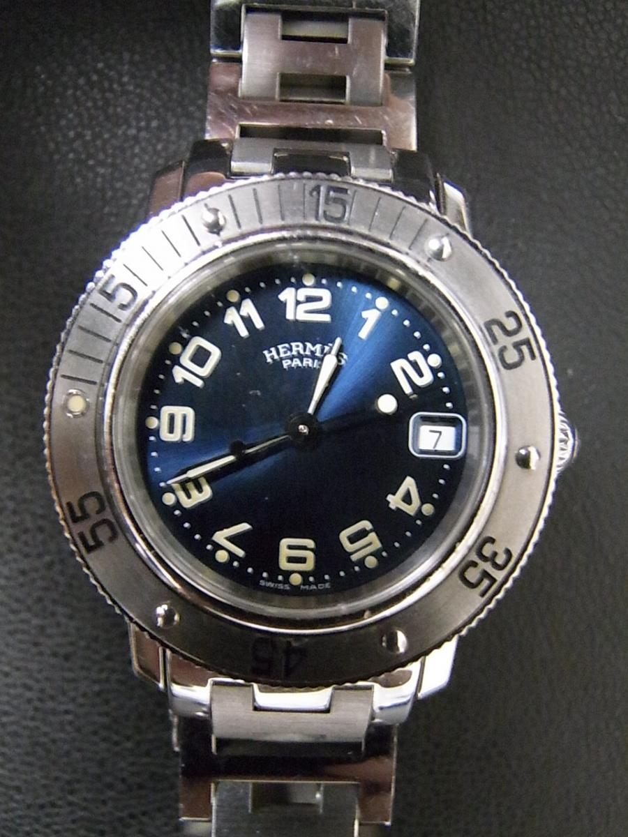 エルメス クリッパー CL7.710.330/3764 アラビア数字インデックス ダイバーズデイト クオーツ式腕時計、ダイバーズモデル(中古)高価買取事例