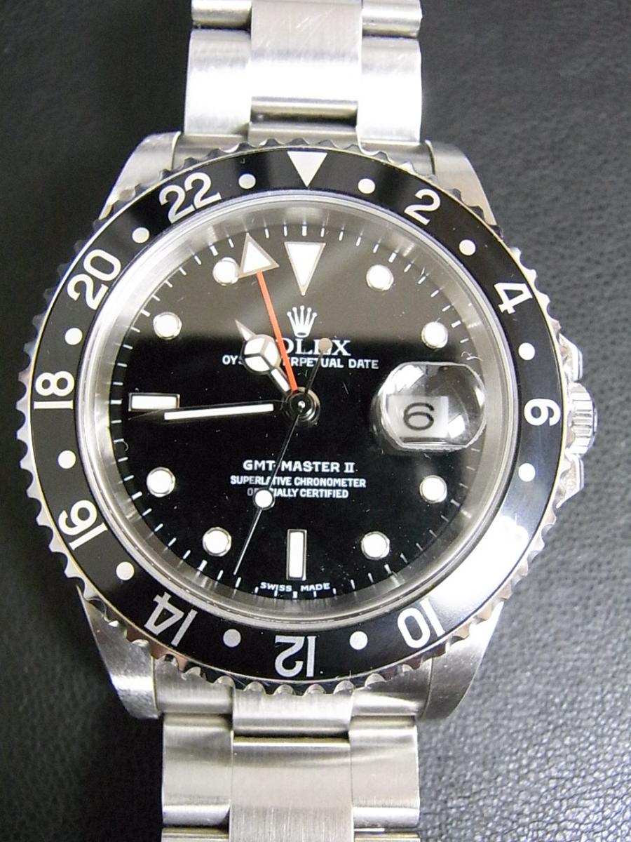 ロレックス GMTマスター2 16710 ブラックスーパールミノバ文字盤　デイト表示　GMT機能 1999年以降製造 ブラックベゼル 　(中古)高価買取事例