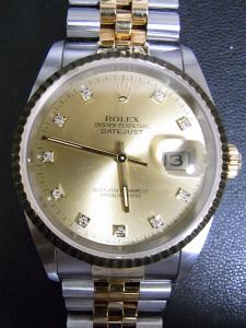 ロレックス デイトジャスト 16233G 中古