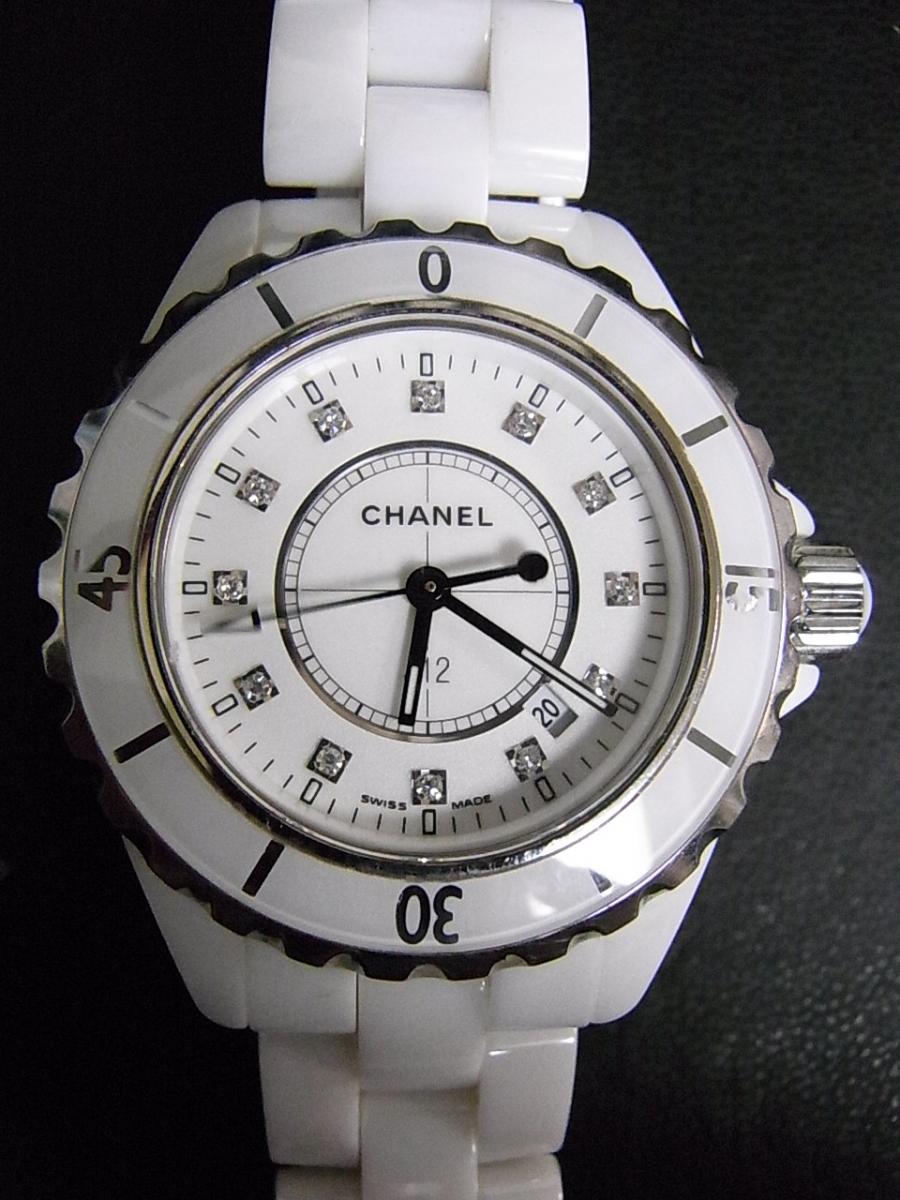シャネル J12 H1628 ホワイトセラミック ホワイトセラミック、クオーツ式腕時計(中古)高価買取事例