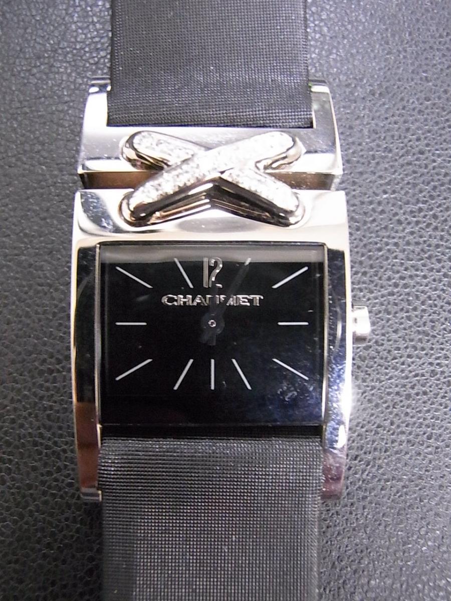 ショーメ アンティーク A1500 クオーツ式腕時計、クロスラインダイヤモンド(中古)高価買取事例
