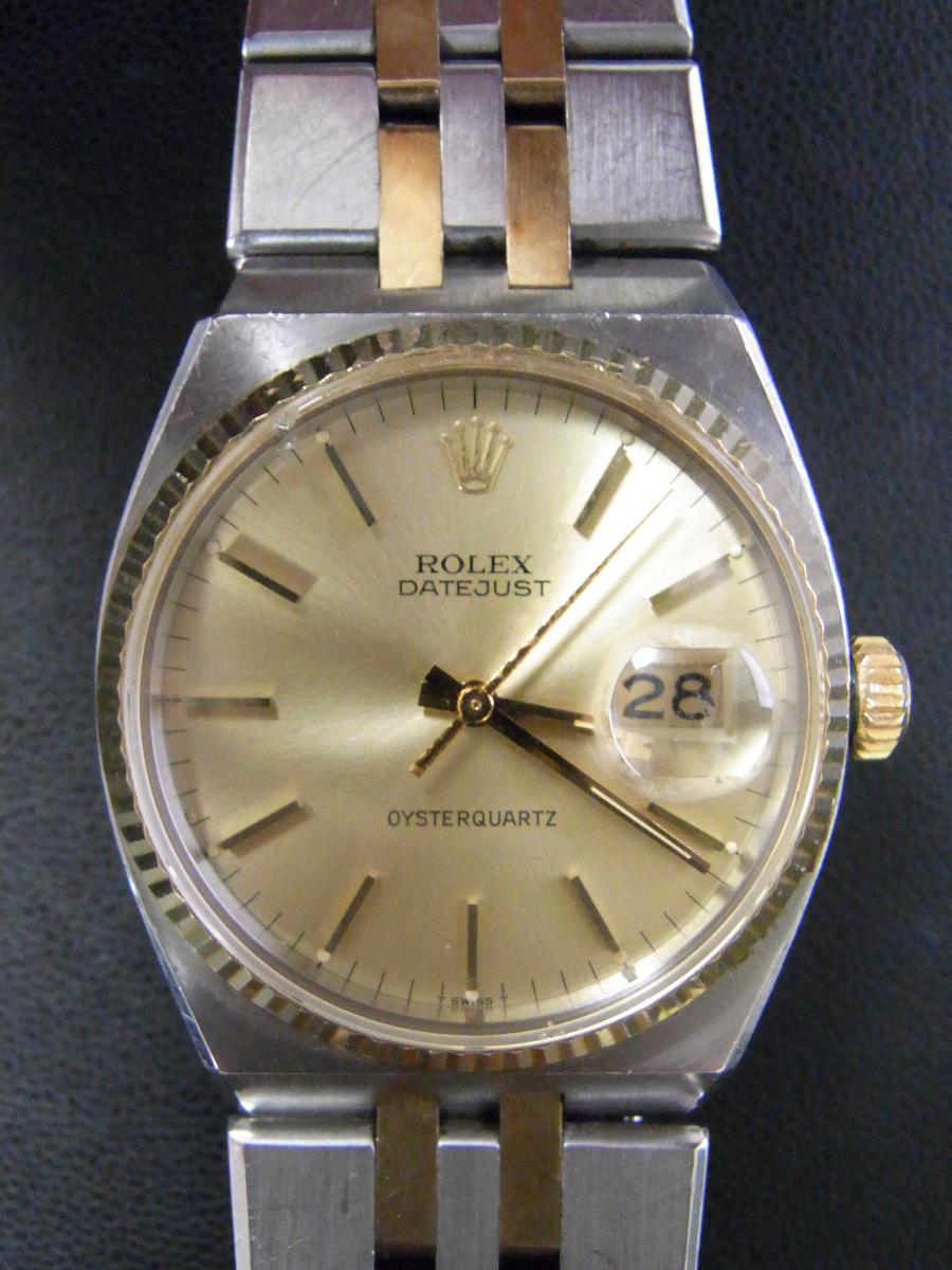 ロレックス デイトジャスト 17013 アンティーク、クオーツ式腕時計、コンビ柄(中古)高価買取事例