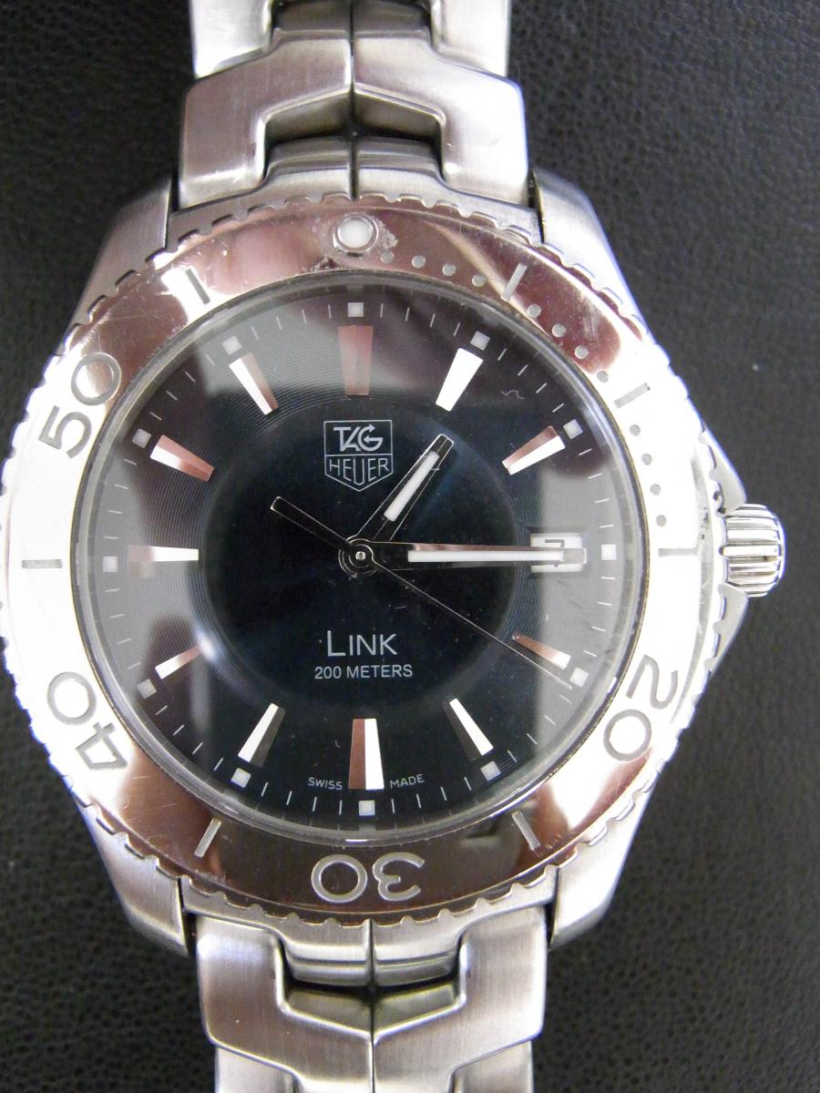 タグホイヤー リンク WJ1110.BA0570 黒文字盤 黒、クオーツ式腕時計(中古)高価買取事例