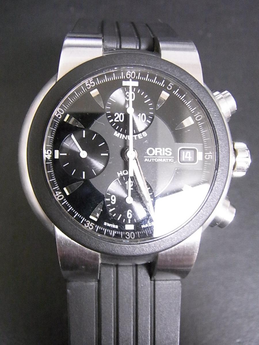 ORIS シルバー 腕時計 自動巻き オリス・ＴＴ１クロノグラフ 7521-44 