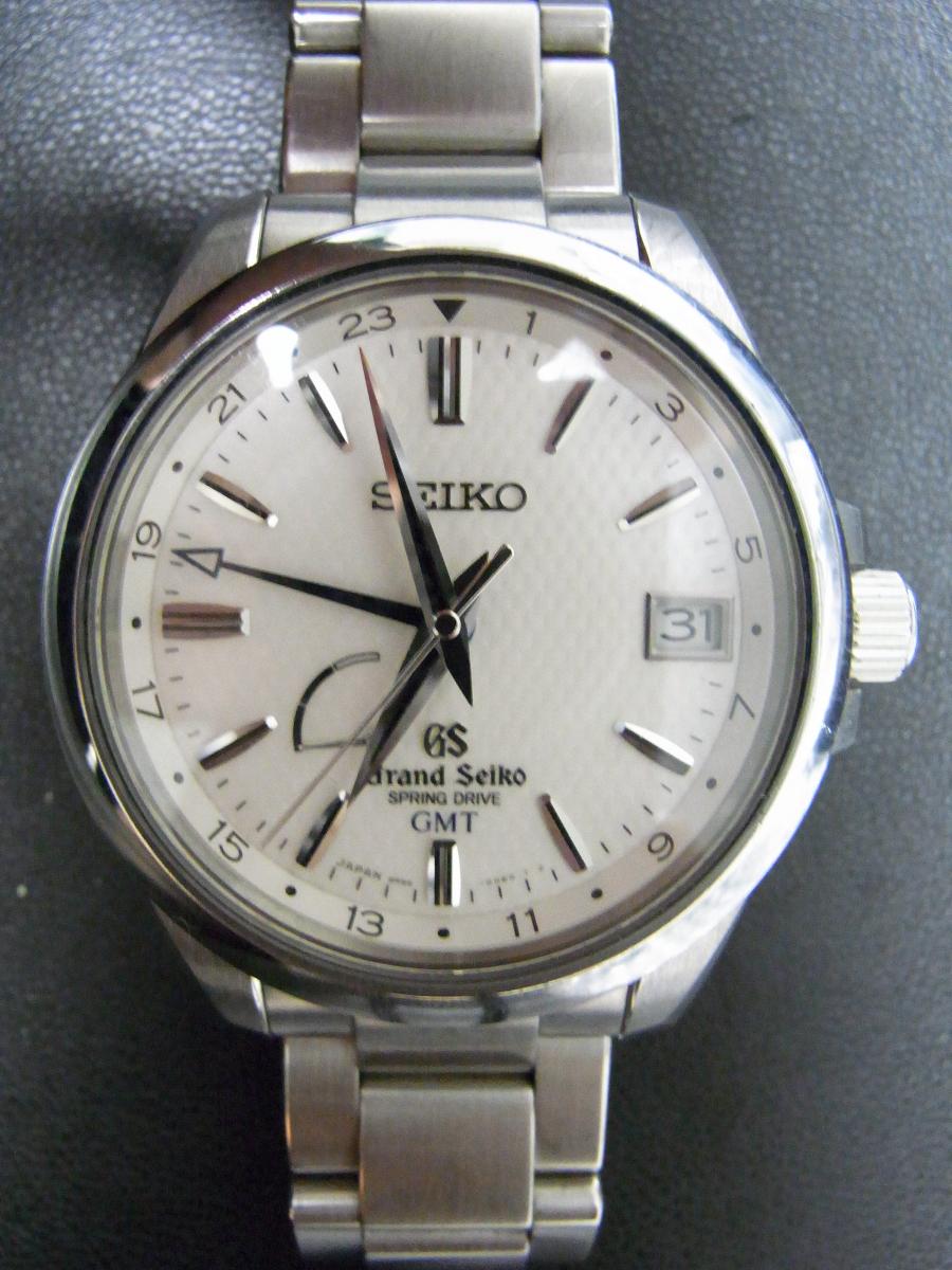 グランドセイコー スプリングドライブ SBGE009 デュアルタイム 3針制腕時計(中古)高価買取事例