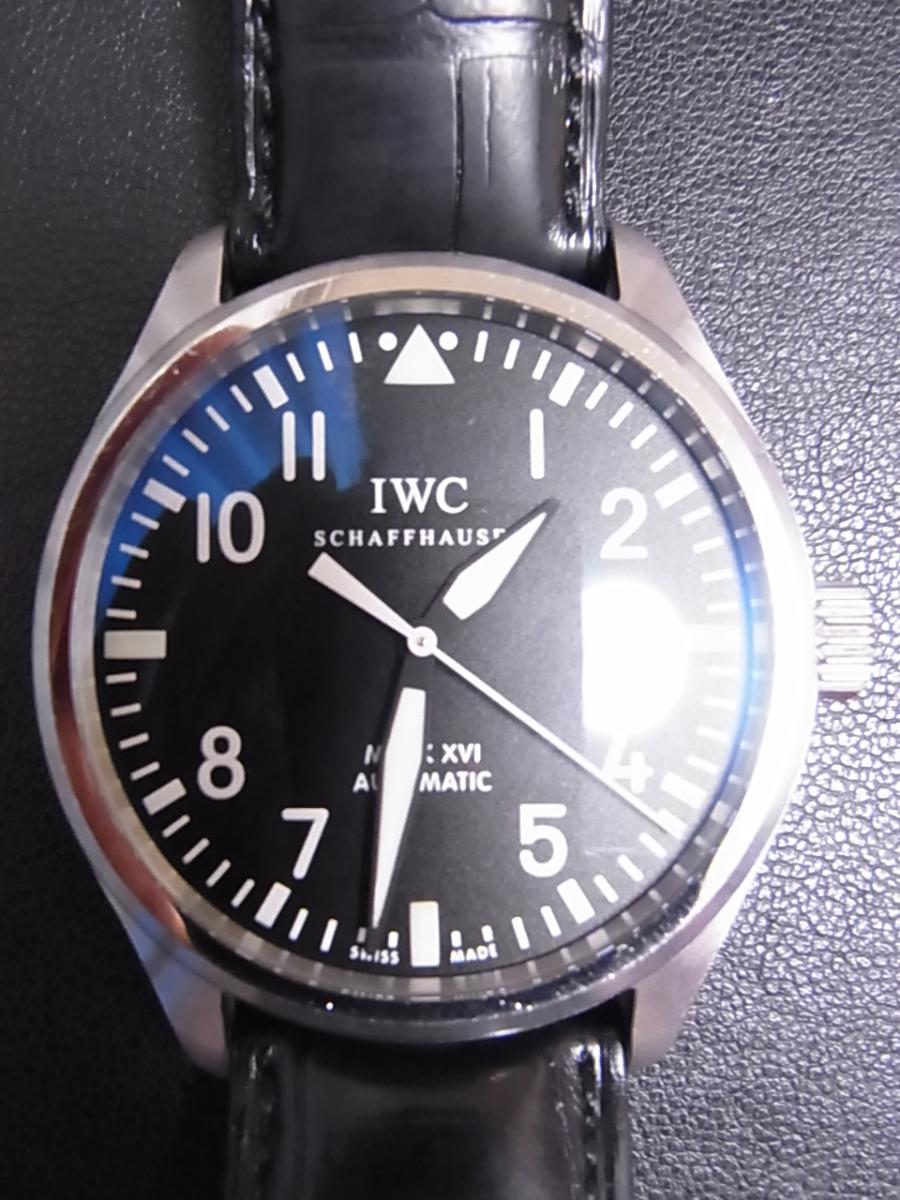 IWC パイロットウォッチ IW325501 ブラックアラビア文字盤　日付表示 マーク16 マークXVI ブラックレザーストラップ(中古)高価買取事例