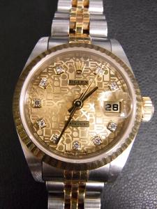 ロレックス デイトジャスト 79173G 中古 ジャパンロレックス発行保証書、箱有