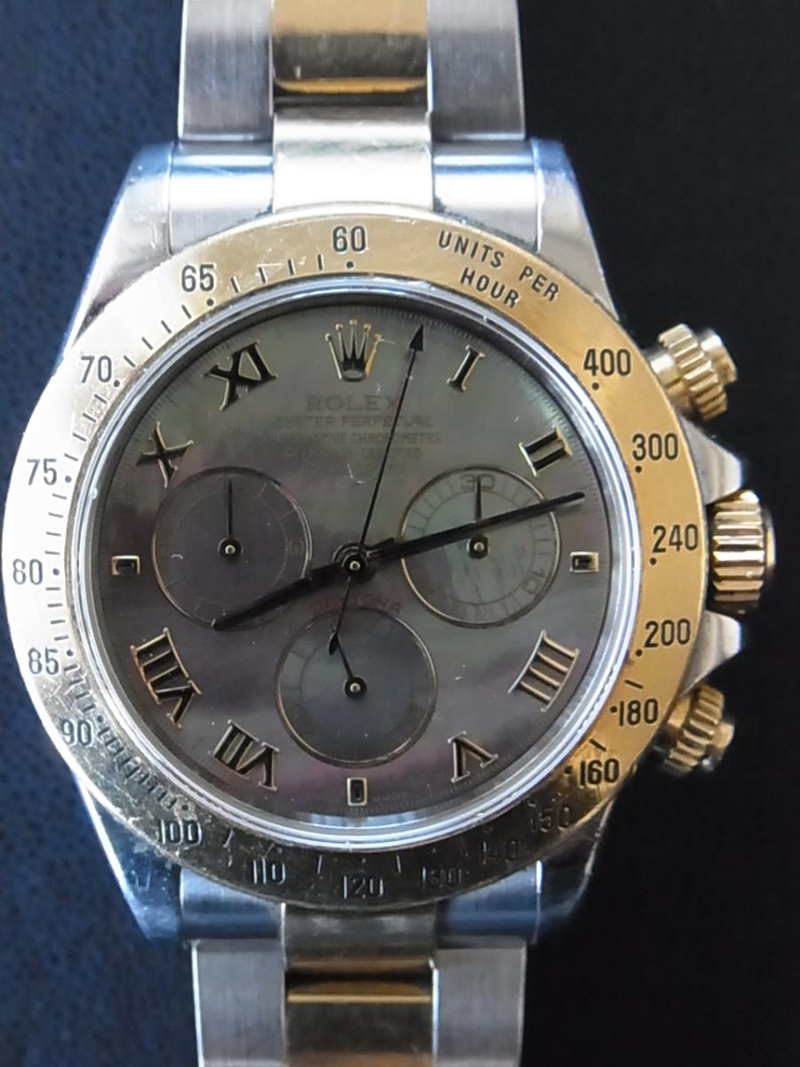 ロレックス デイトナ 116523NR ブラックシェル文字盤　ローマン シリアルN番(1991年頃製造) ヒビ割れ(中古)