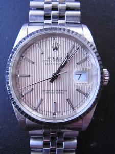 ロレックス デイトジャスト 16234 ガラス欠け 箱・保証書なし