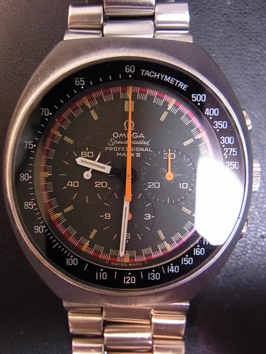 オメガ スピードマスター 145.014 グランプリダイヤル(=グレーダイヤル) 1970年代製アンティーク マーク２グランプリダイヤル ケース径41mm　ミネラルガラス風防　(使用感のあるオメガ145.014)高価買取事例