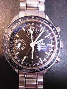 オメガ スピードマスター 3520_50 OHが必要な中古 内箱 保証書 余りコマ2つ