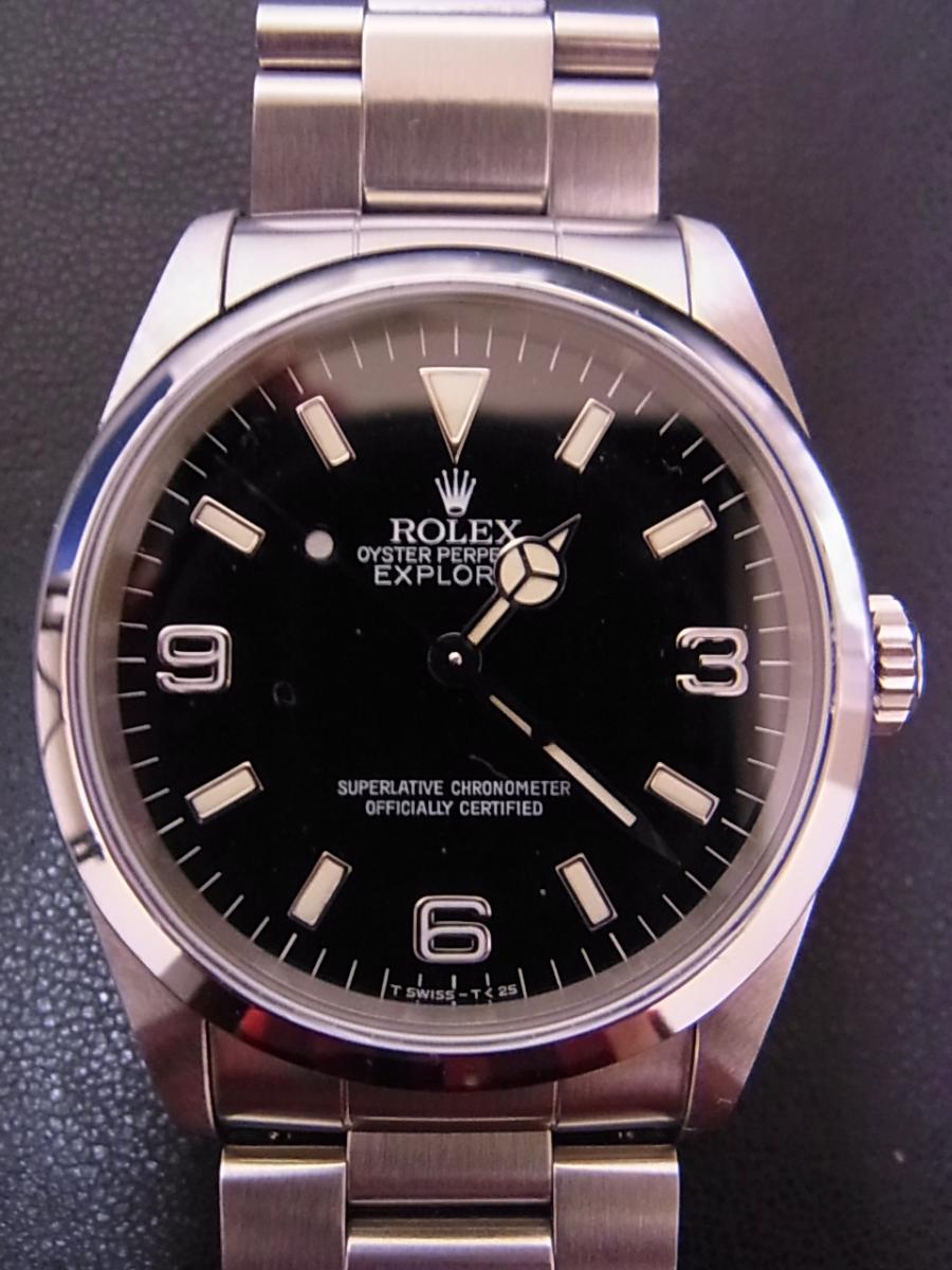 ロレックス エクスプローラー1 X番 14270 ROLEX 腕時計 黒文字盤