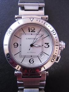 カルティエ パシャ W31080M7 中古 内箱 外箱 保証書 余りコマ2つ