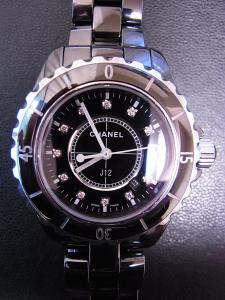 シャネル J12 H1625 中古 内箱 外箱 保証書 余りコマ2つ