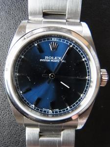 ロレックス オイスターパーペチュアル 77080 中古 内箱 外箱 保証書 余りコマ1つ