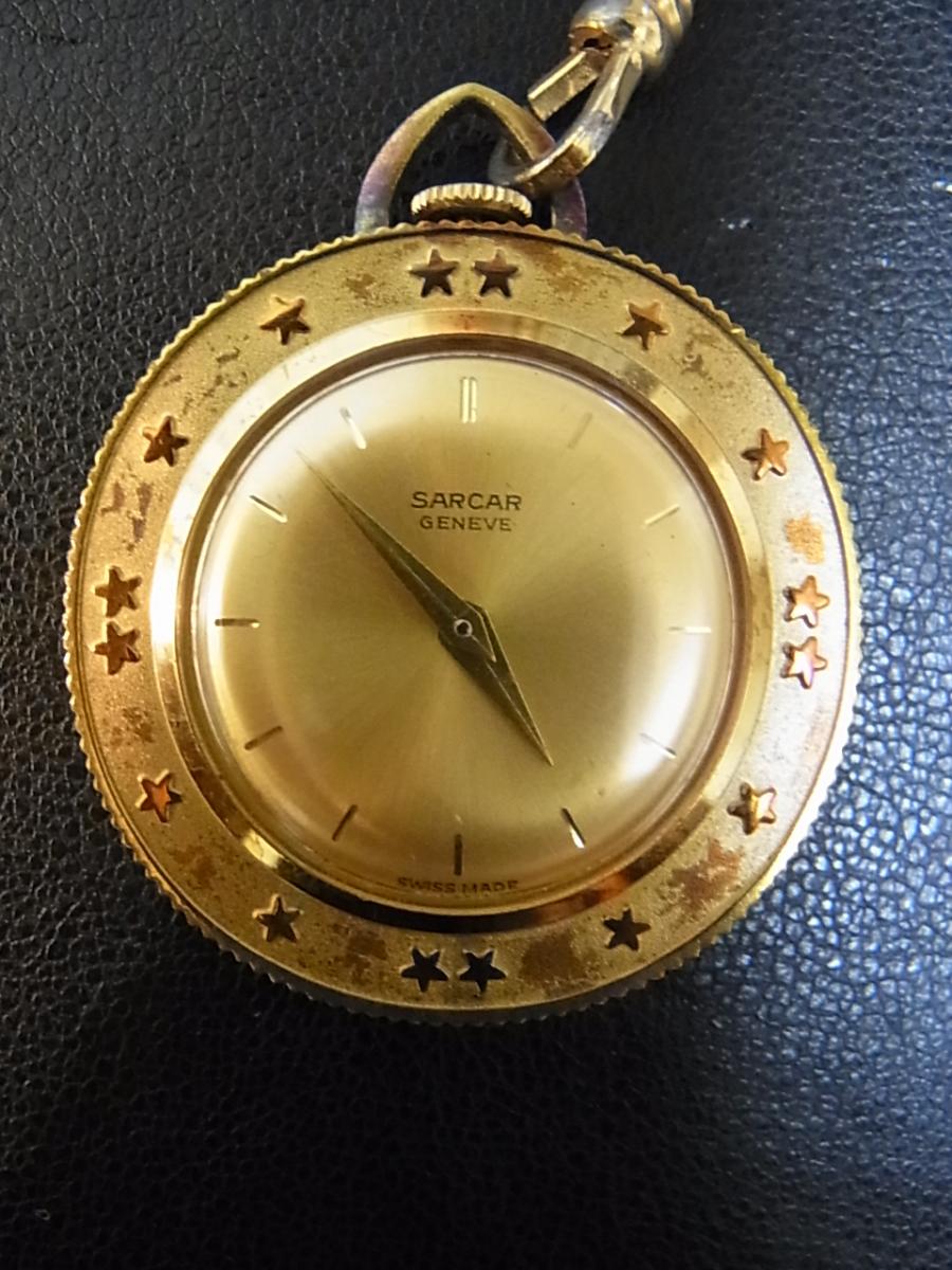 SARCAR 懐中時計　used約3cm×3cm