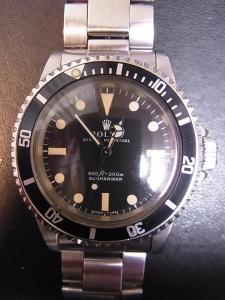 ロレックス サブマリーナ 5513 針部分のインデックス落ち 本体のみ