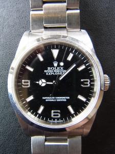 ロレックス エクスプローラー1 114270 中古 箱、保証書有り