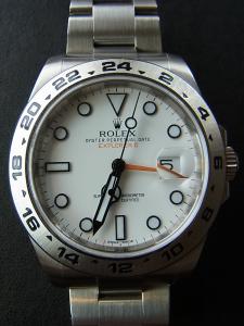 ロレックス エクスプローラー2 216570 中古 内箱 外箱 保証書 余りコマ2つ