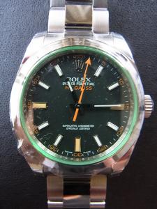 ロレックス ミルガウス 116400GV 中古 内箱 外箱 保証書 余りコマ2つ