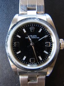 ロレックス オイスターパーペチュアル 76080 中古 箱、保証書、コマ(4個)　あり