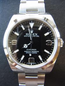 ロレックス エクスプローラー1 214270 中古 内箱 外箱 保証書 余りコマ3つ