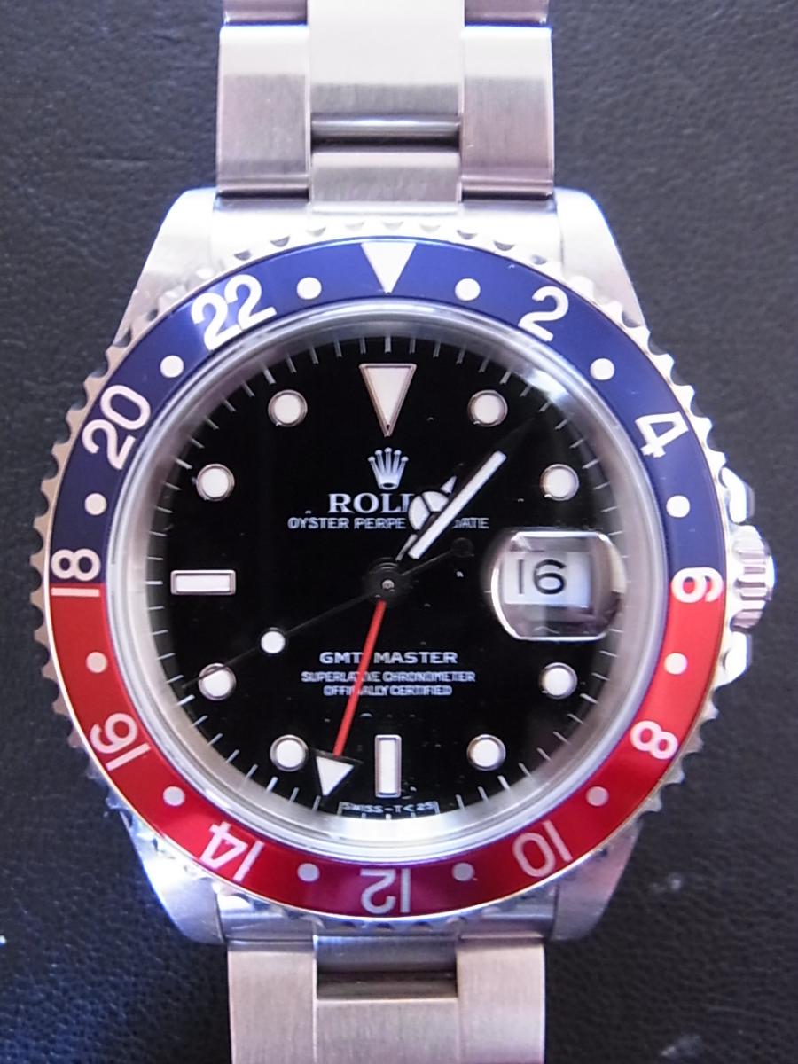 ロレックス GMTマスター1 16750 ブラックフチありインデックス　デイト表示 赤青ベゼル E番(1990年~1991年頃製造)(中古)高価買取事例
