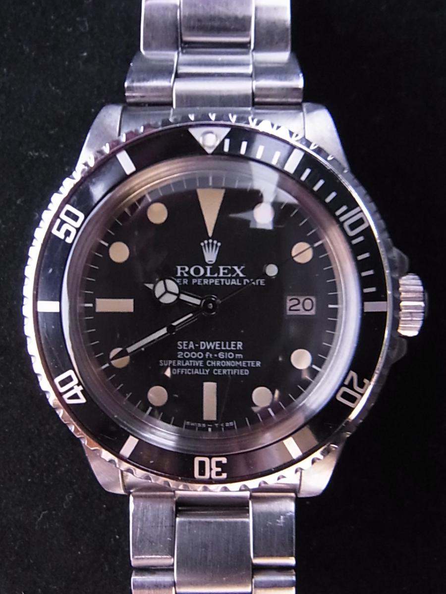 ロレックス シードゥエラー 1665 ブラックフチなしインデックス　デイト表示　2000ft-610m 1stアンティーク 1stシードゥエラー、(中古)