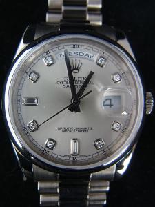 ロレックス デイデイト 118209A オーバーホール後、ワインディングマシーンで管理していた美品 箱有、保証書無